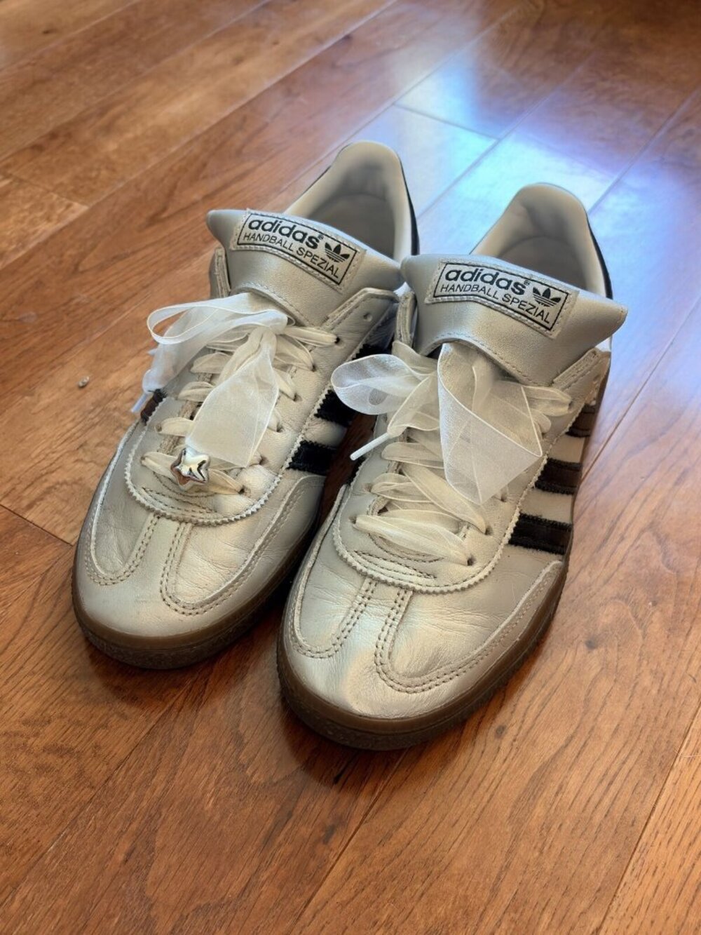 adidas Handball Spezial Silver Metallic Men's 5.5 / Women's 6.5